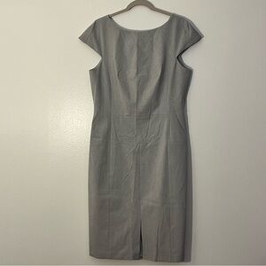 Banana Republic | New gray sheath dress cap sleeves Women’s size 16 business NWT